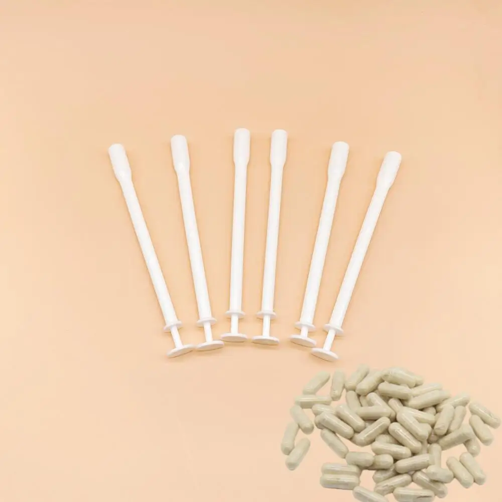 10 Pcs Reusable Yoni suppositary Applicator Medical Plastics Tube Women Period Tampons Easy Insert to Vagina Pusher Booster