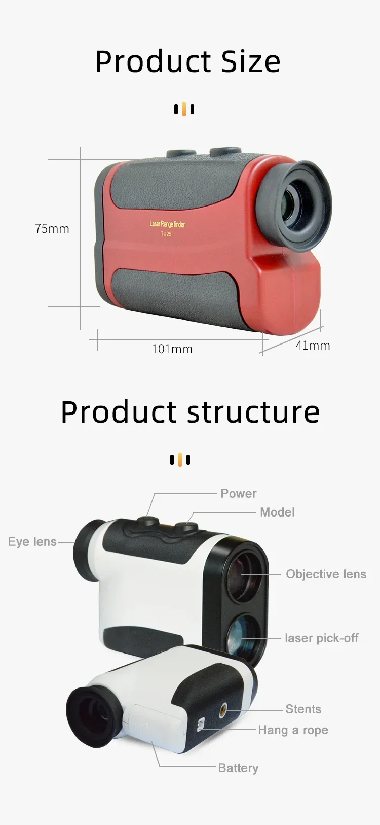 Telemetro da caccia 600 m