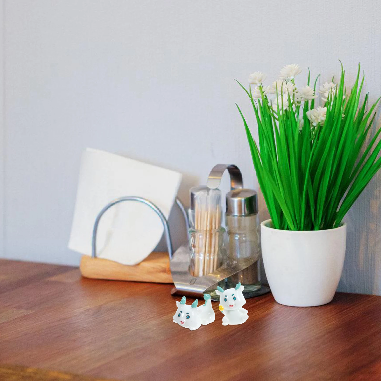 

4pcs Miniature Figurines Resin Cute Dragon Ornaments For Desktop Home Decor Office Tabletop Garden Decoration Gift