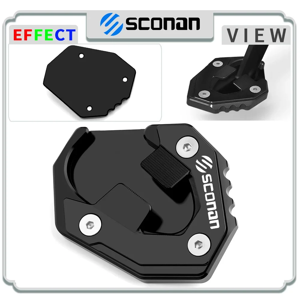 Motorcycle accessories Side Stand Extension Kickstand Pad Support Plate Enlarge For 1290 SuperDuke R 1390 Super Duke R EVO