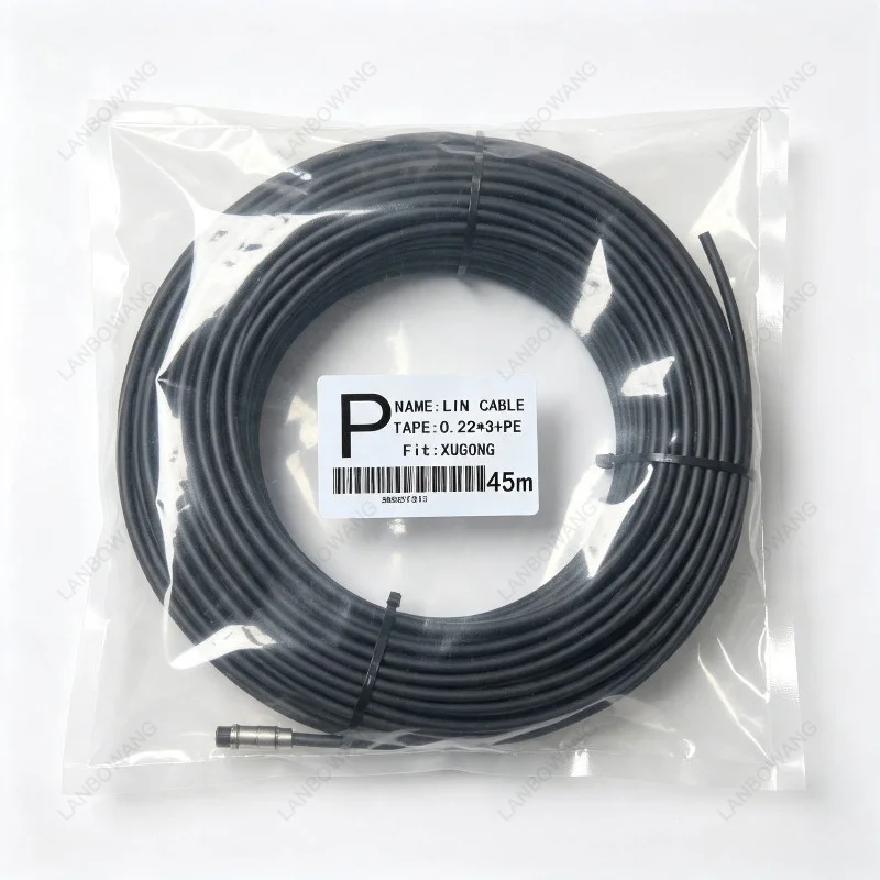 For Xugong Excavator Parts Computer Data Measuring Cable Wiring Harness with Storage Reel Box 1 Piece