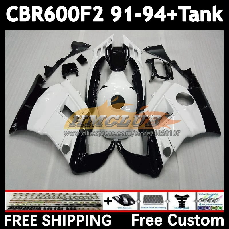 Body +Tank For HONDA CBR600 CBR 600F2 600 F2 FS 55No.13 Repsol White CBR600F2 91 92 93 94 CBR600FS 1991 1992 1993 1994 Fairings