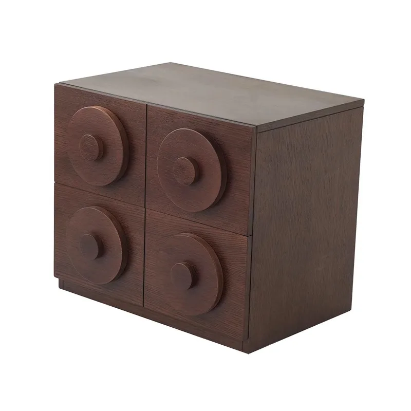 

Retro, Home, Combination, Solid Wood, Storage, Bedside Table, TV