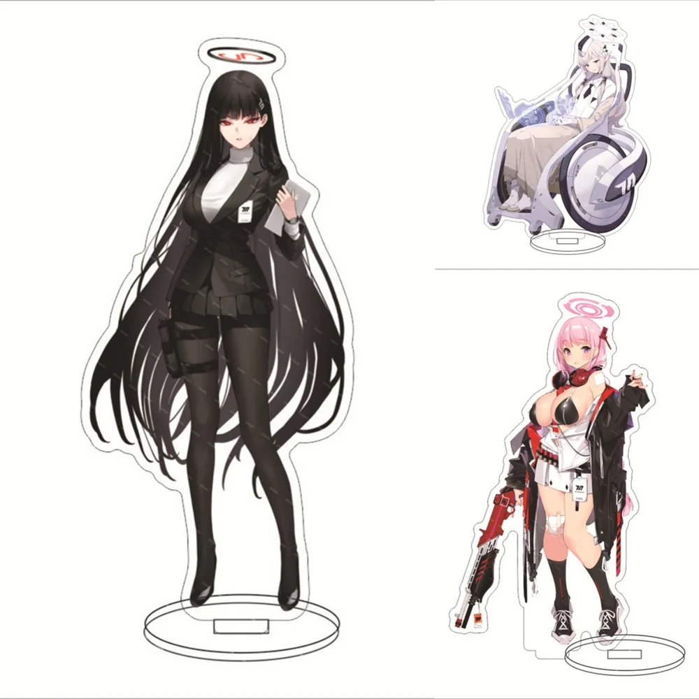 Blue Archive Murokasa Akane Anime Cosplay Acrylic Figure Mikamo Neru Stand Sign Desk Decor Fans Collection Toy Gift For Friend