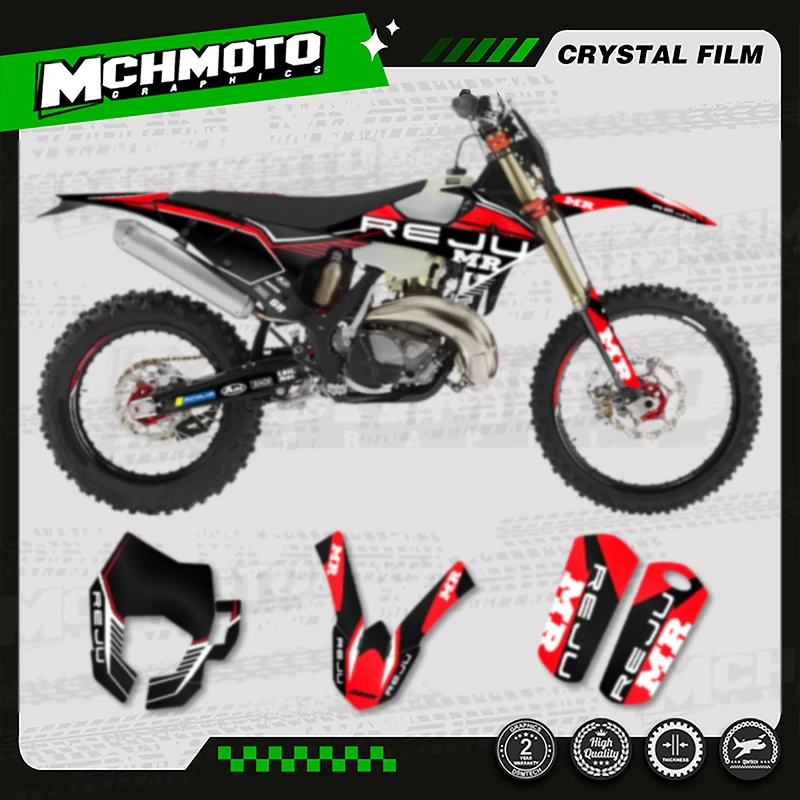 

MCHMFG Custom Team Graphics Backgrounds Decals Stickers Kit For RIEJU MR 300 2020 2021 Number Name Customize 010