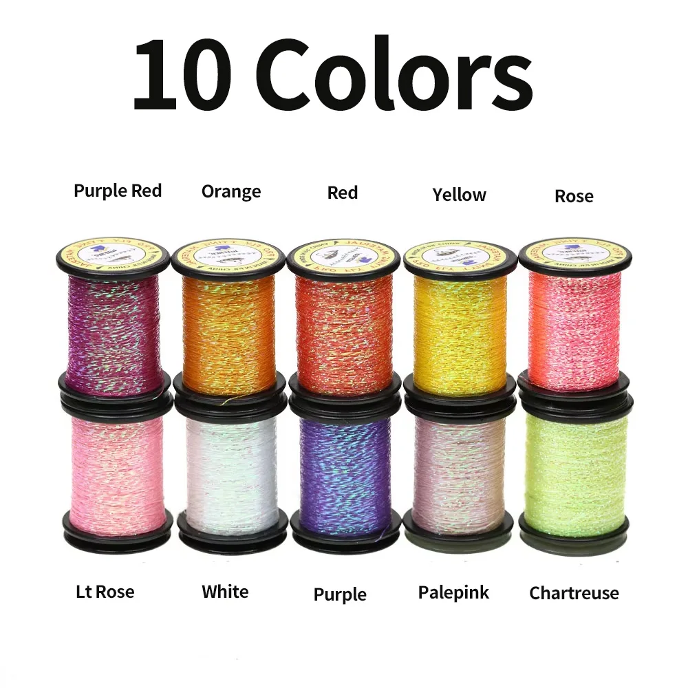 Material atado Vtwins Flashabou micro brillo para moscas ninfa - imagen 4