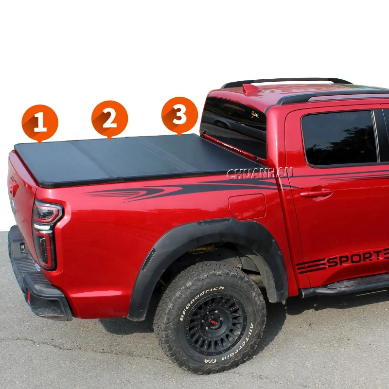 

Great Wall Poer из алюминиевого сплава, пикап, кровать Tonneau, чехол с ручным управлением, складной чехол F150 для Ford Maverick Ranger T9