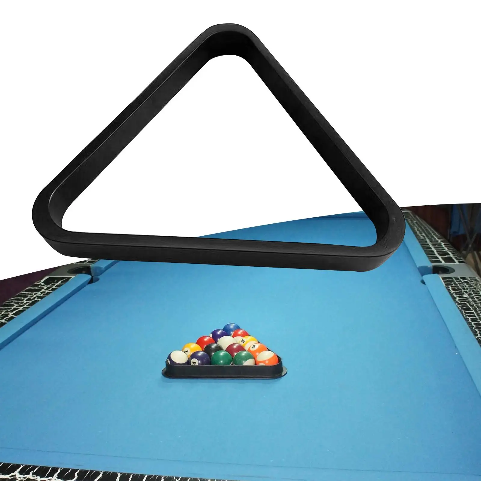 Support de boules triangulaire de billard en bois, fournitures de queue de billard, support de boules, Table de billard pour salle de billard à balles de 2 pouces, pour femmes et hommes, maisons de jeux, sport