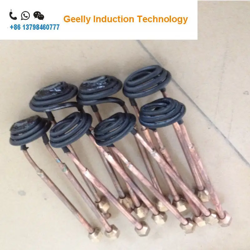 Induction coils for heating Thin wall drilling welding heating Mushroom induction coils