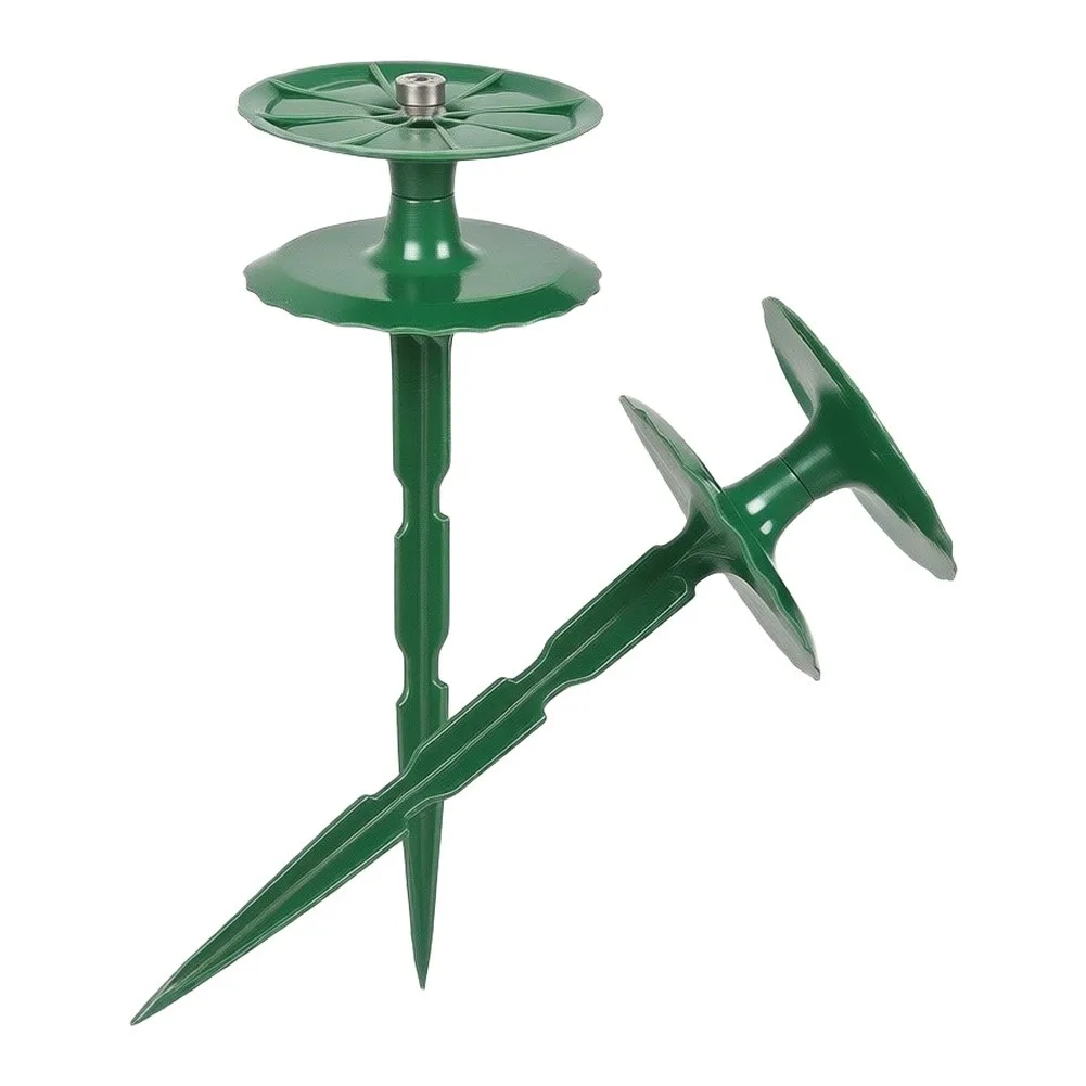 8Pcs Rotatable Garden Hose Guide Stakes 10 Inch Green Plastic Water Pipe Support For Lawn Flower Bed Irrigation System Parts