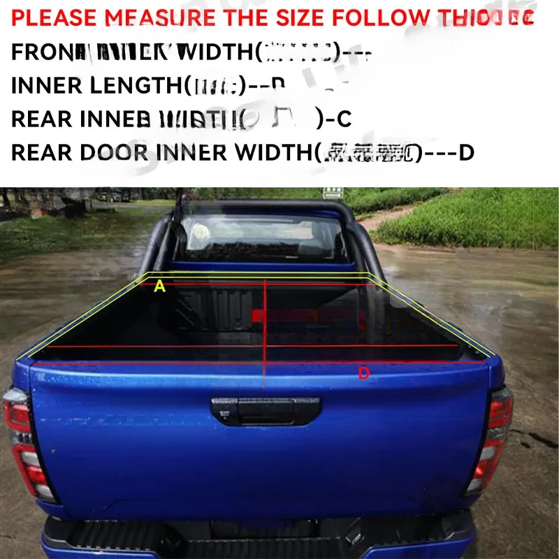 Auto Parts Electric Roller Shutter Tail Box Tonneau Cover For Tacoma Tundra Hilux Pickup view 3