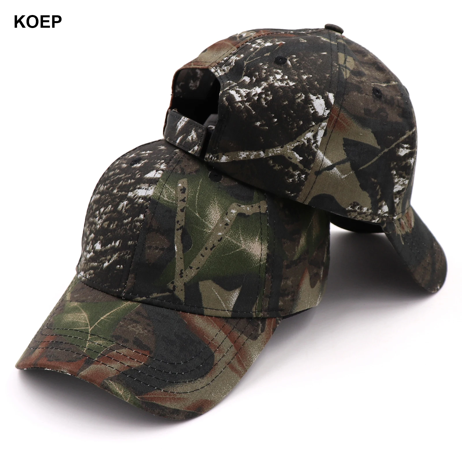 KOEP New Arrival Camo Caps Baseball Casquette Camouflage Hats Casquette Men Desert Hat Hunting Fishing Outdoor Cap