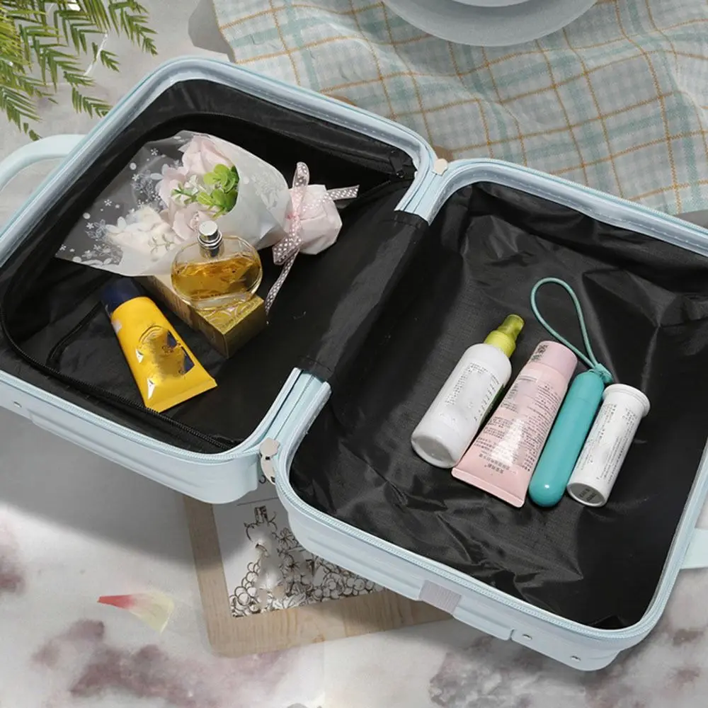 14 inch Mini Travel Suitcase Hand Luggage Organizer Case Cosmetic Box Small Password Box Boarding Case Convenient Travel Storage