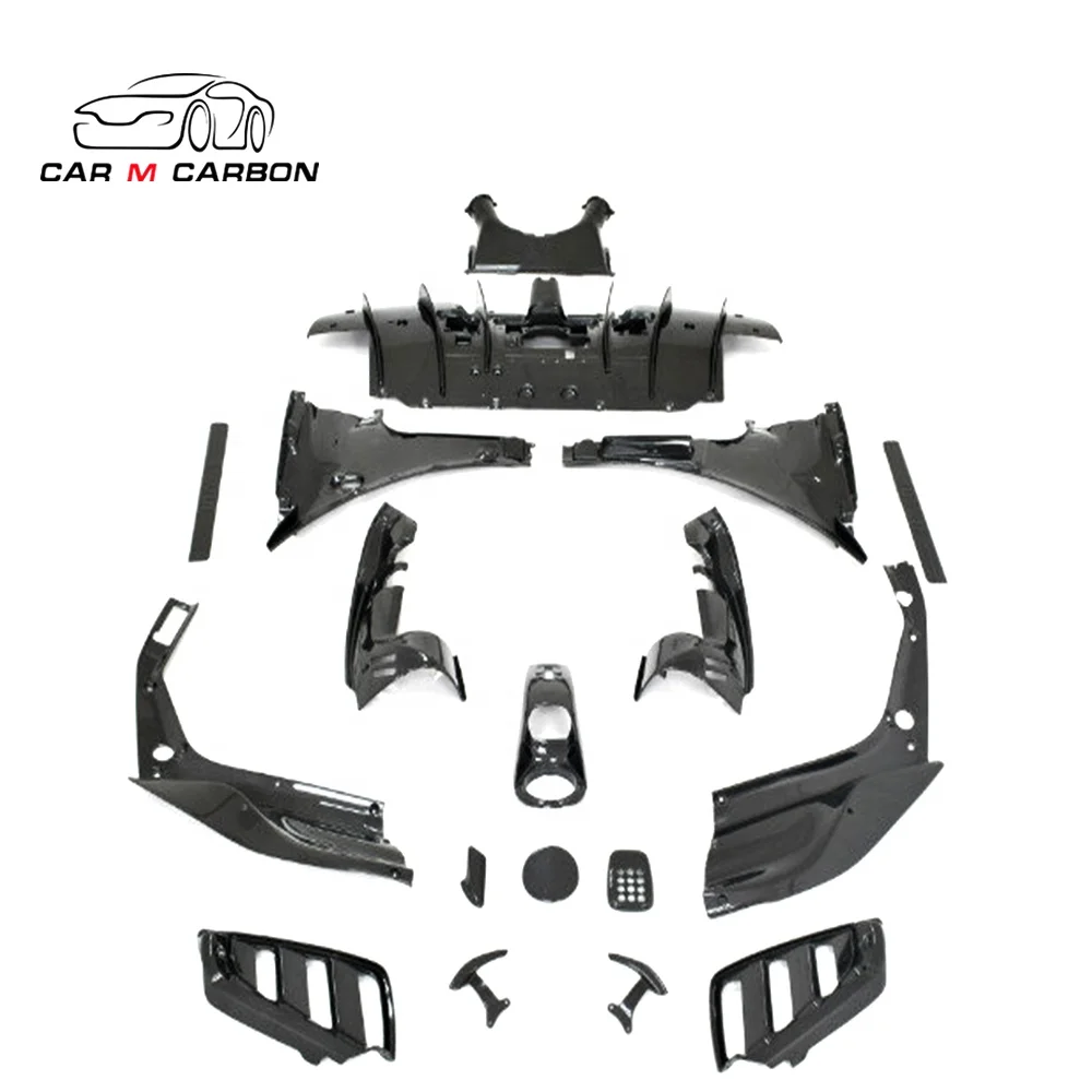 High quality Body kit Dry carbon fiber for F488 spider/GTB carbon kits 2015year  car interior  accessories