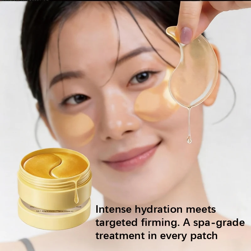 Gold Collagen Eye Patches, Hydrating Firming Gold Eye Mask, Moisturizing Reduce Dark Circles Puffiness, Spa Under Eye Skin Care