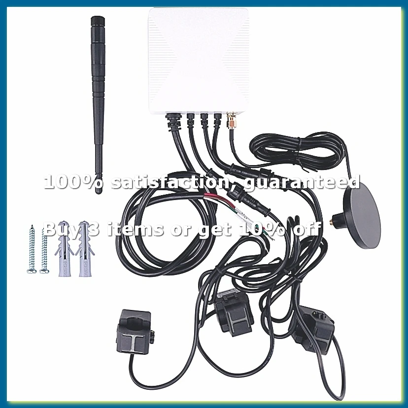 Tuya Smart Life 3 Phase WiFi Energy KWH Meter 80A 120A Power Clamp Current Transformer App Monitor(120A)-DTA9