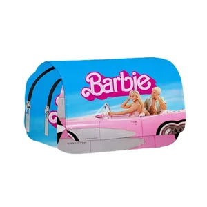 MINISO-حقيبة مدرسية مزدوجة الطبقة قابلة للطي للأطفال ، حقيبة مدرسية مطبوعة من باربي ، حقيبة قلم ، قرطاسية كارتونية Kawaii ، 2 أبعاد أفضل 10 مبيعات لحقيبة ظهر باربي - رقم 7