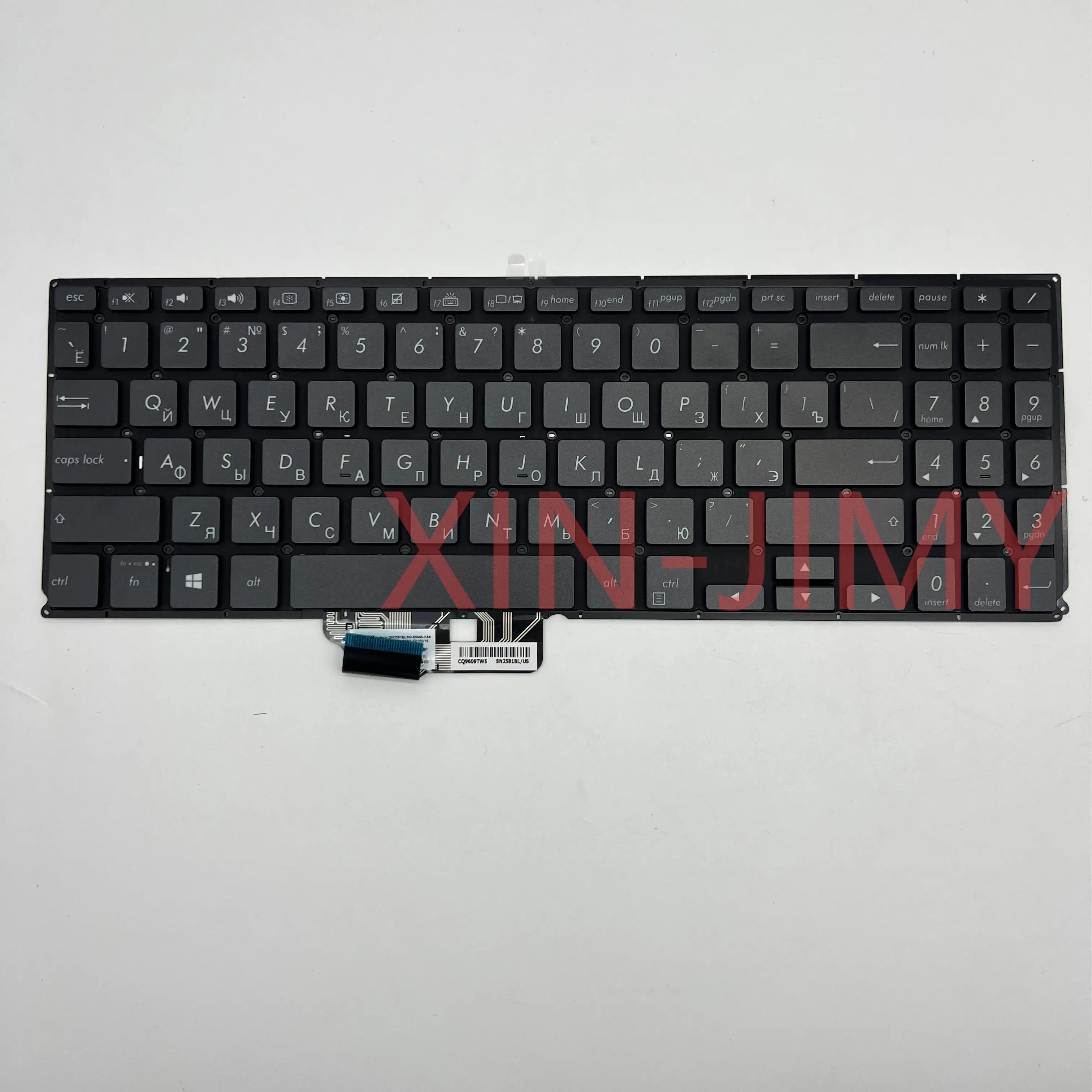 Nuova tastiera portatile retroilluminata US/RU per Asus ZenBook Q536F Q536FD Q546F Q546FD