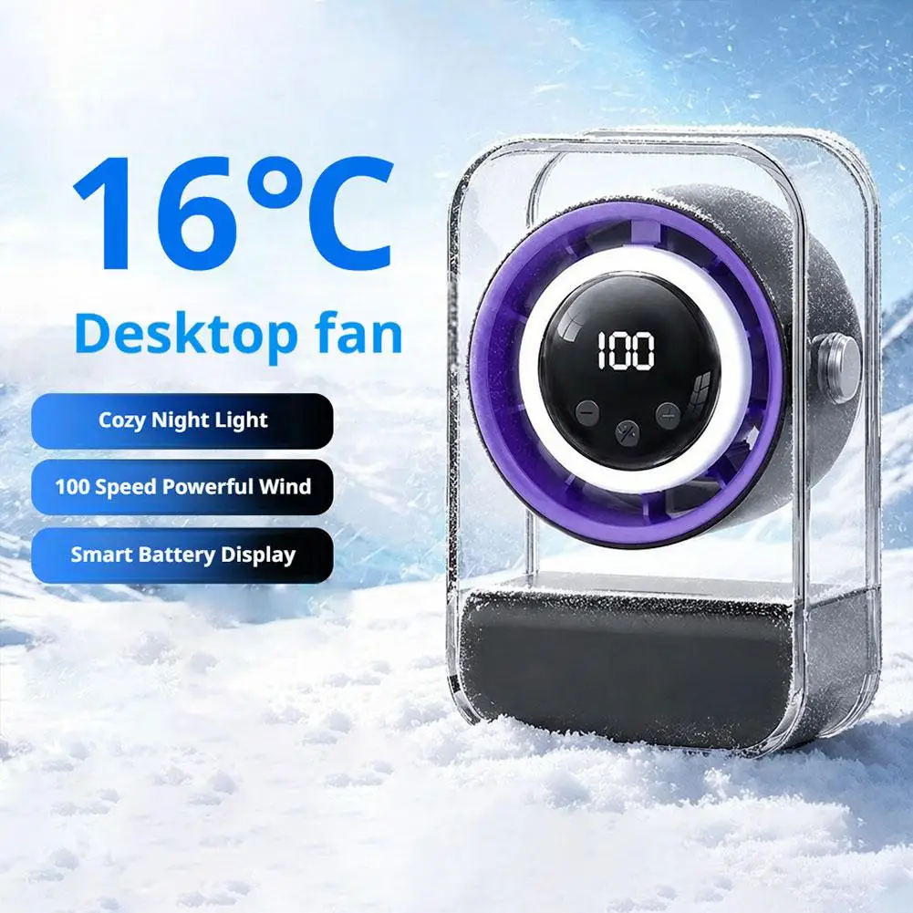 

Upgraded Portable Bluetooth Speaker Fan Rechargeable USB Air Circulation Desktop Quiet Cooling Bedroom Dorm Outdoor Desk Fan