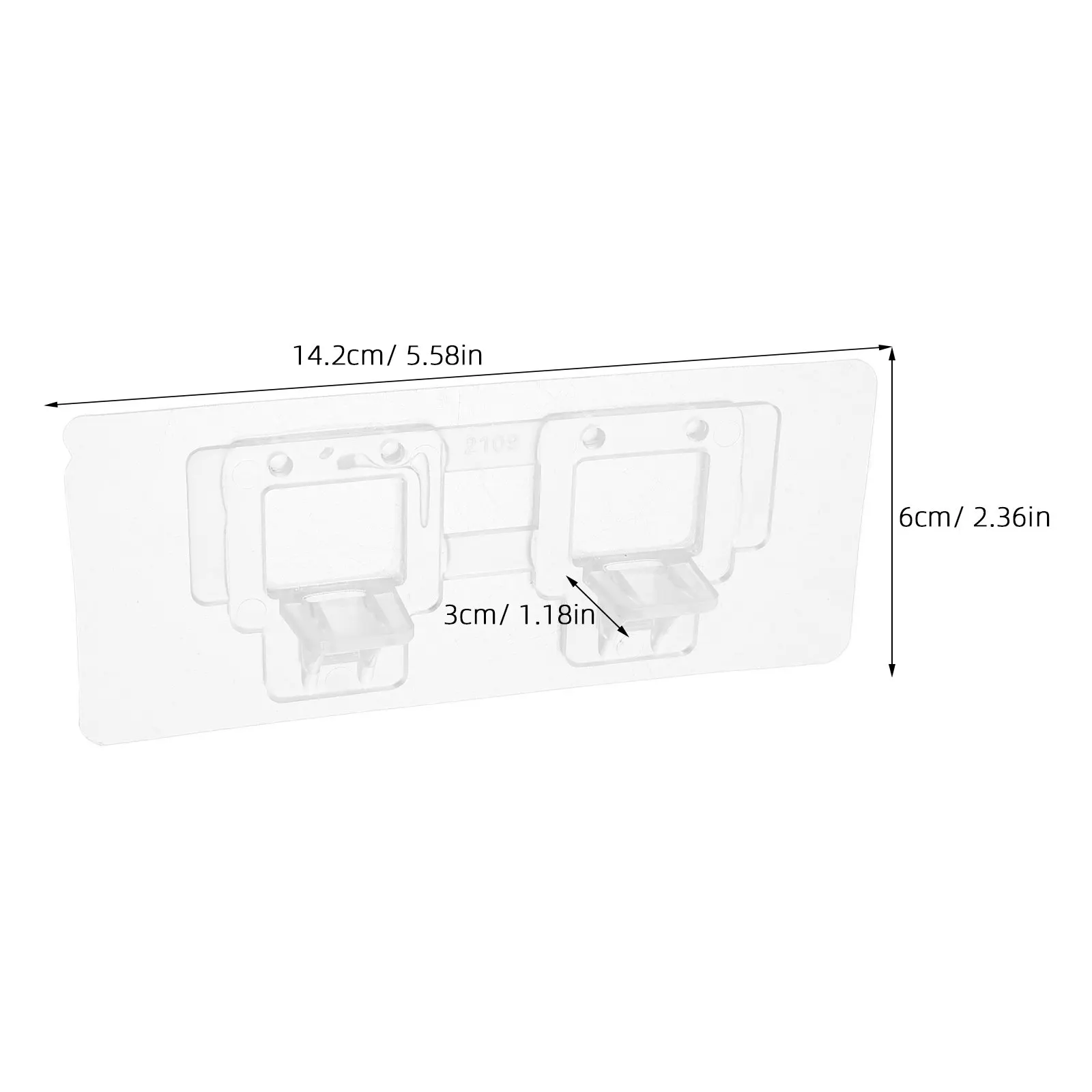 4Pcs Self Adhesive Floor Mirror Stand Base No Drill Full Length Mirror Anti- Stable Safety Holder for Bedroom