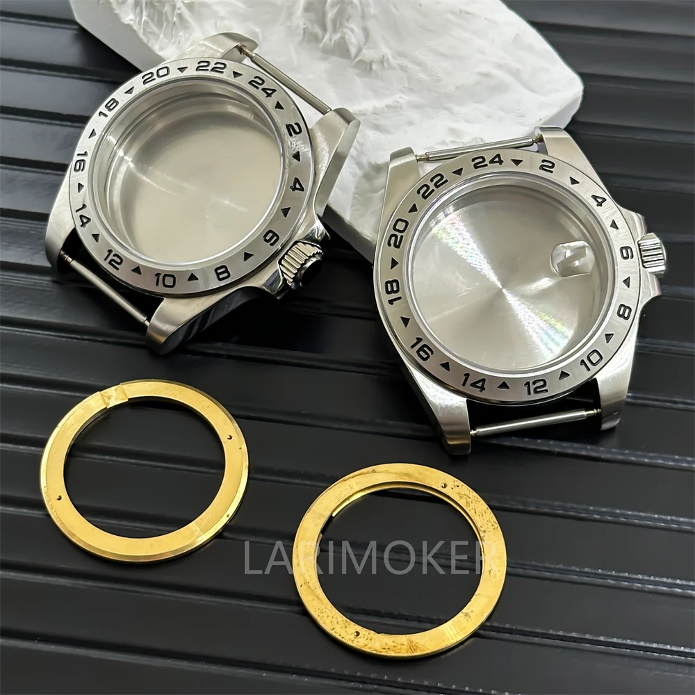 BLIGER casing baja tahan karat kaca safir casing 42mm dengan gerakan ETA2836 Miyota8205 8215 DG2813 3804