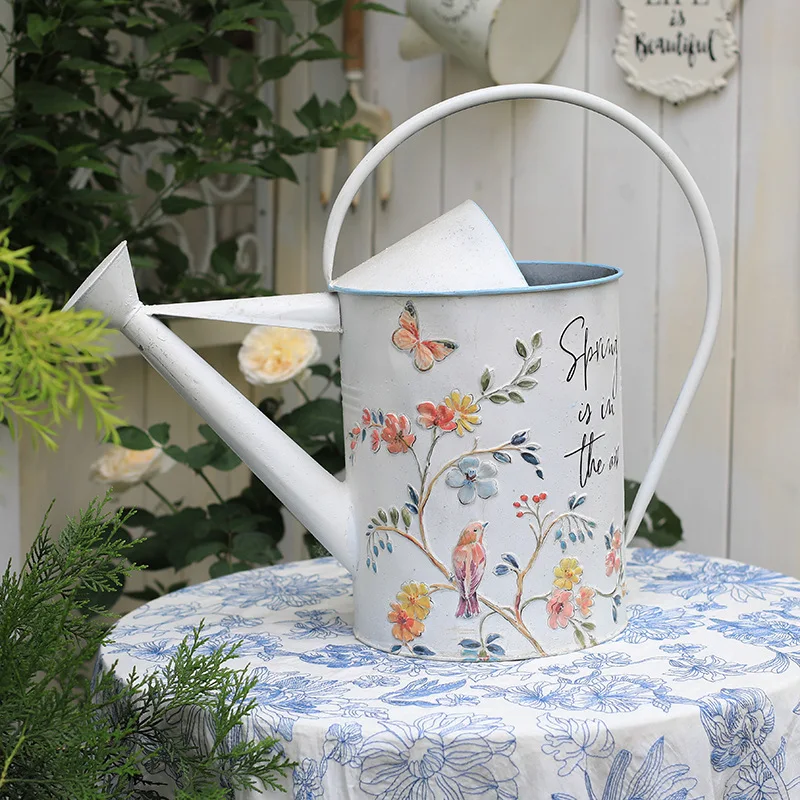 

European Iron Sprinkler Household Watering Pot Garden Flower Pots Garden Gardening Tools Long Spout Watering