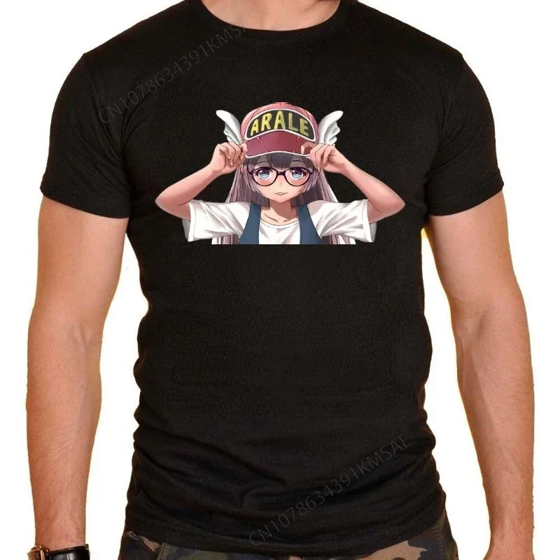 Arale Foil Vintage Print Dr Slump Toriyama Anime T-shirt pour hommes et femmes, Manga 90s Cute Robot, Cotton Tshirt, Street Casu