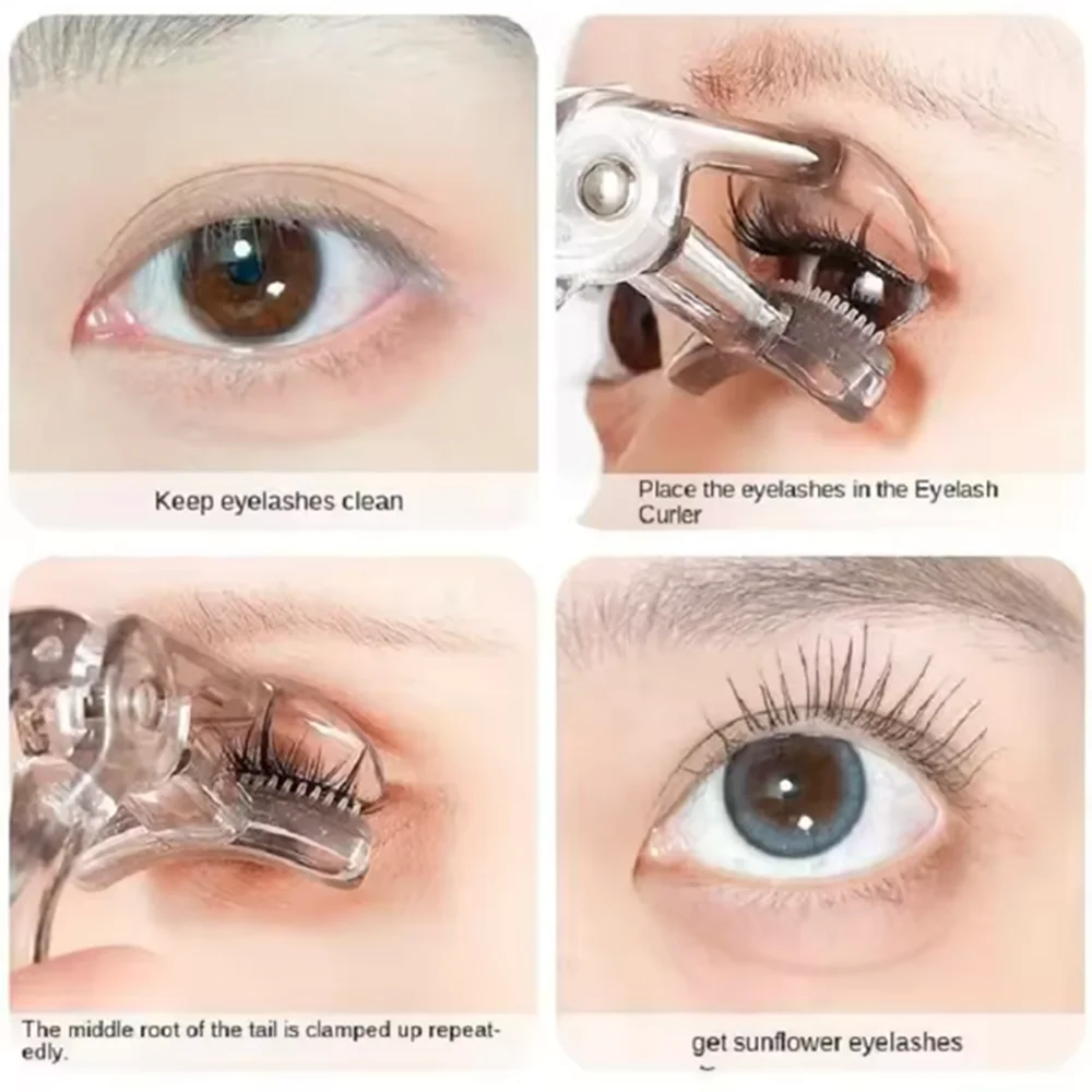 Dual-Type Eyelash Curler with Comb, Wide & Partial Clip Lash Curler Tool, Natural Curl Long-Lasting Eye Makeup Beauty Tool image 5