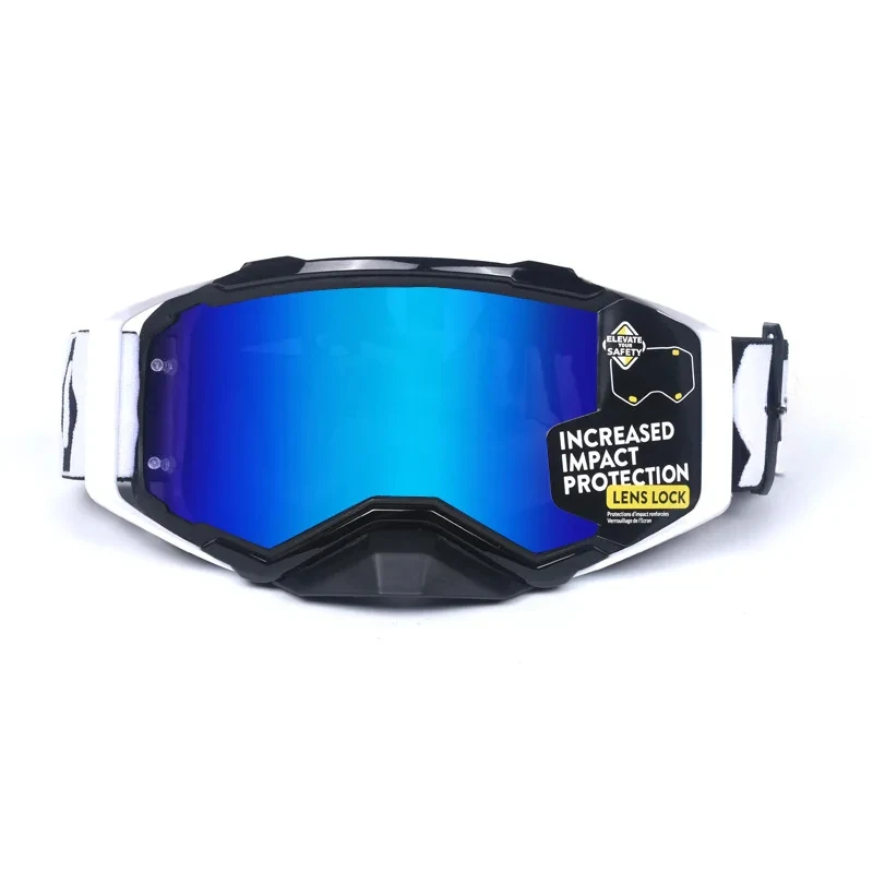 Ensemble de lunettes de moto, lunettes de cyclisme, lentille de motocross, lunettes d\'équitation, lunettes de sport, masque de ski