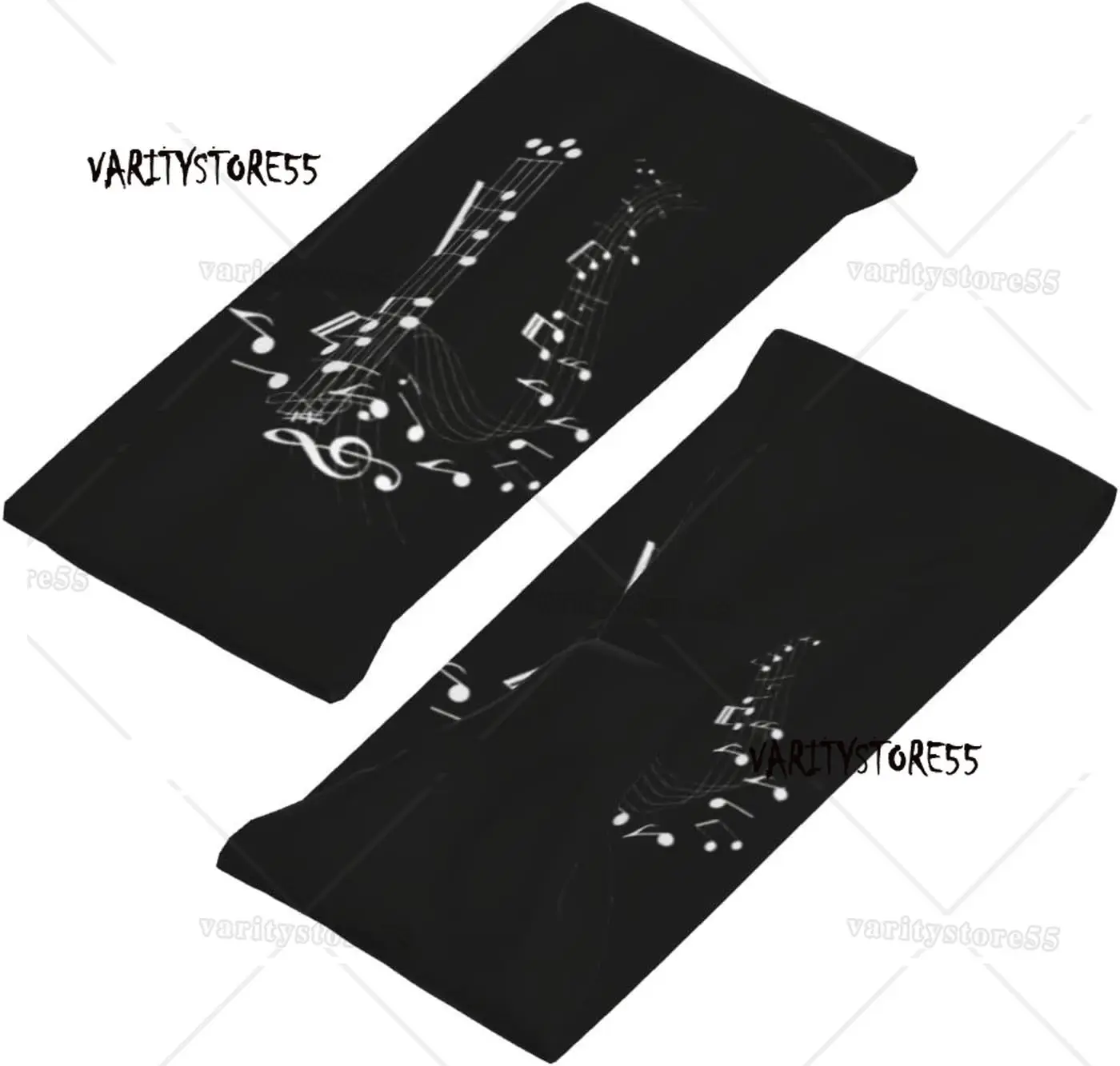 Femmes hommes bandeaux pour bandeaux de musique Notes de musique bandeau extensible bandeaux mignon bandeau