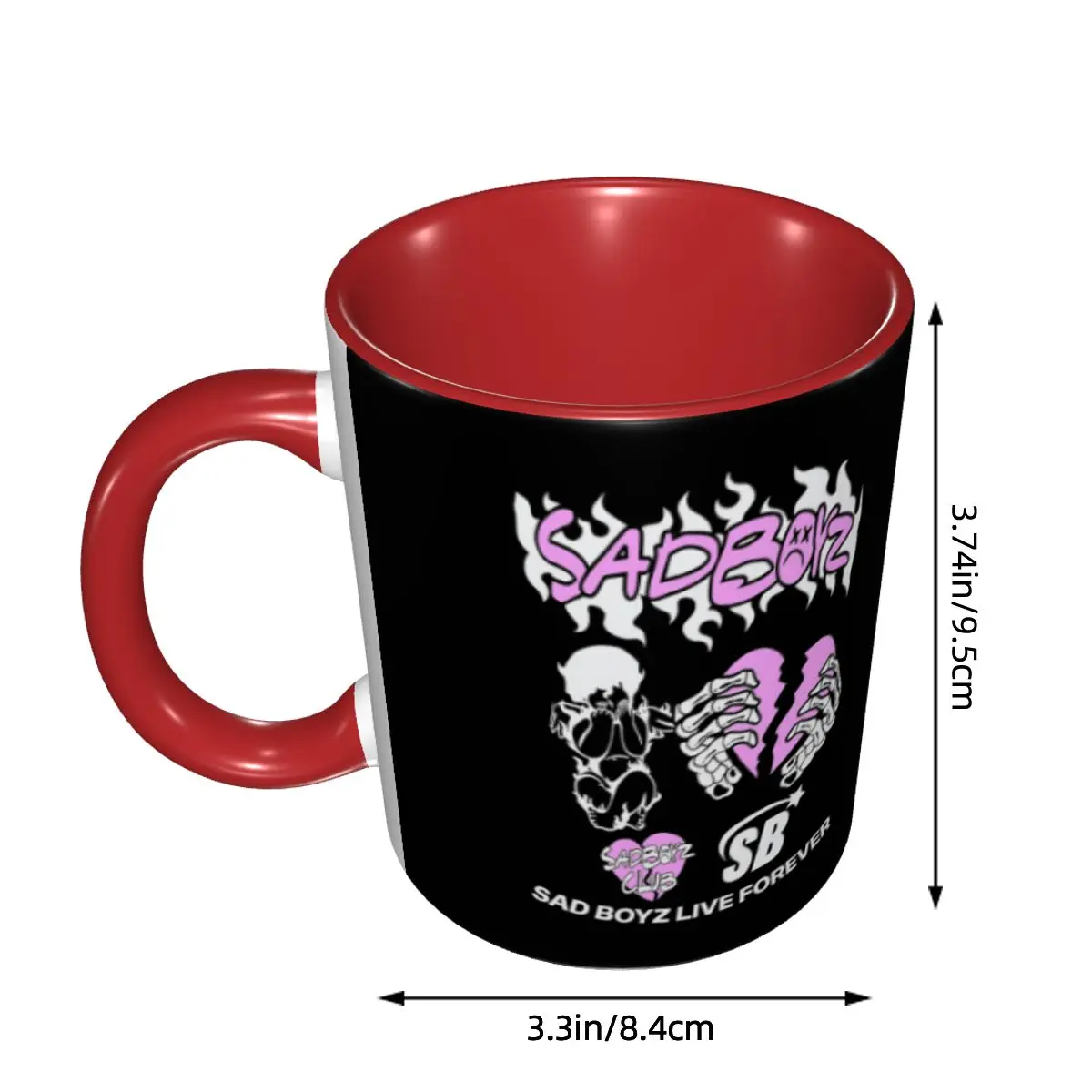 Junior H Merch Sad Boyz Mug Funny Ceramic Coffee Cups Tea Mugs Milk Cup Drinkware Gift for Friends
