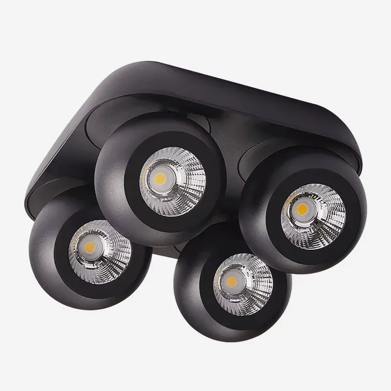 تصميم شمالي قابل للطي يدور 360 درجة °   LED النازل 10 واط 15 واط 20 واط 30 واط 40 واط COB LED مصباح السقف بقعة AC90-260V بقعة المطبخ