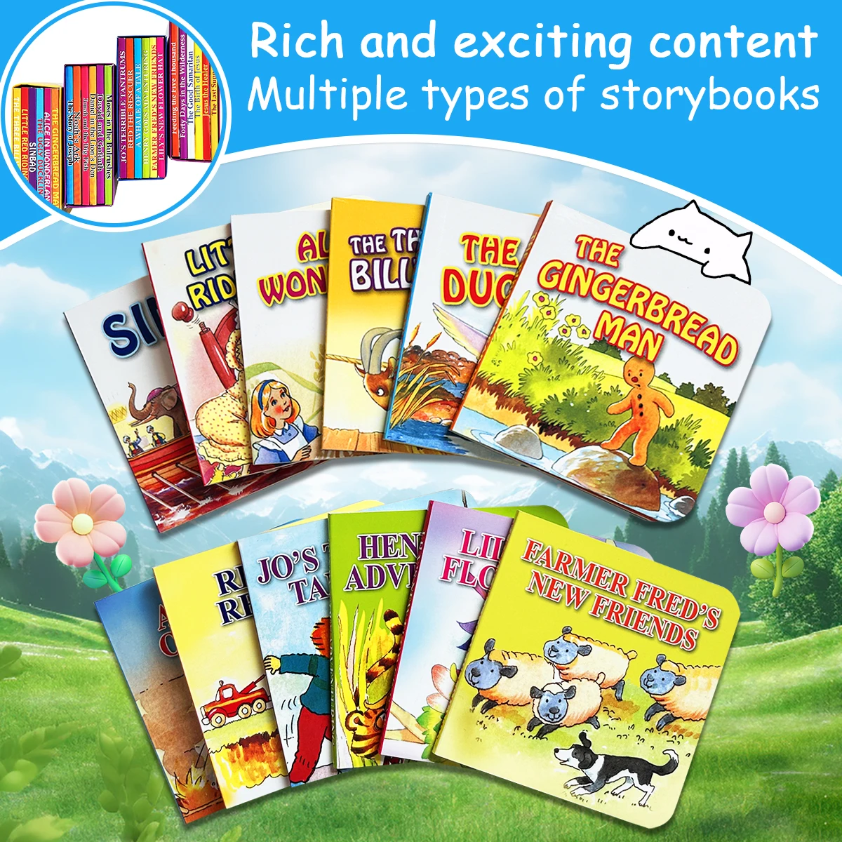 Mini English Bedtime Storybook — Fostering Early Language Skills and Expanding Imagination (Ideal for Gift Fillers)