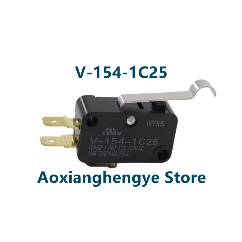 1PCS Micro switch V-15-1C25 silver contact 152 153 154 155 156 roller limit travel switch Original genuine product