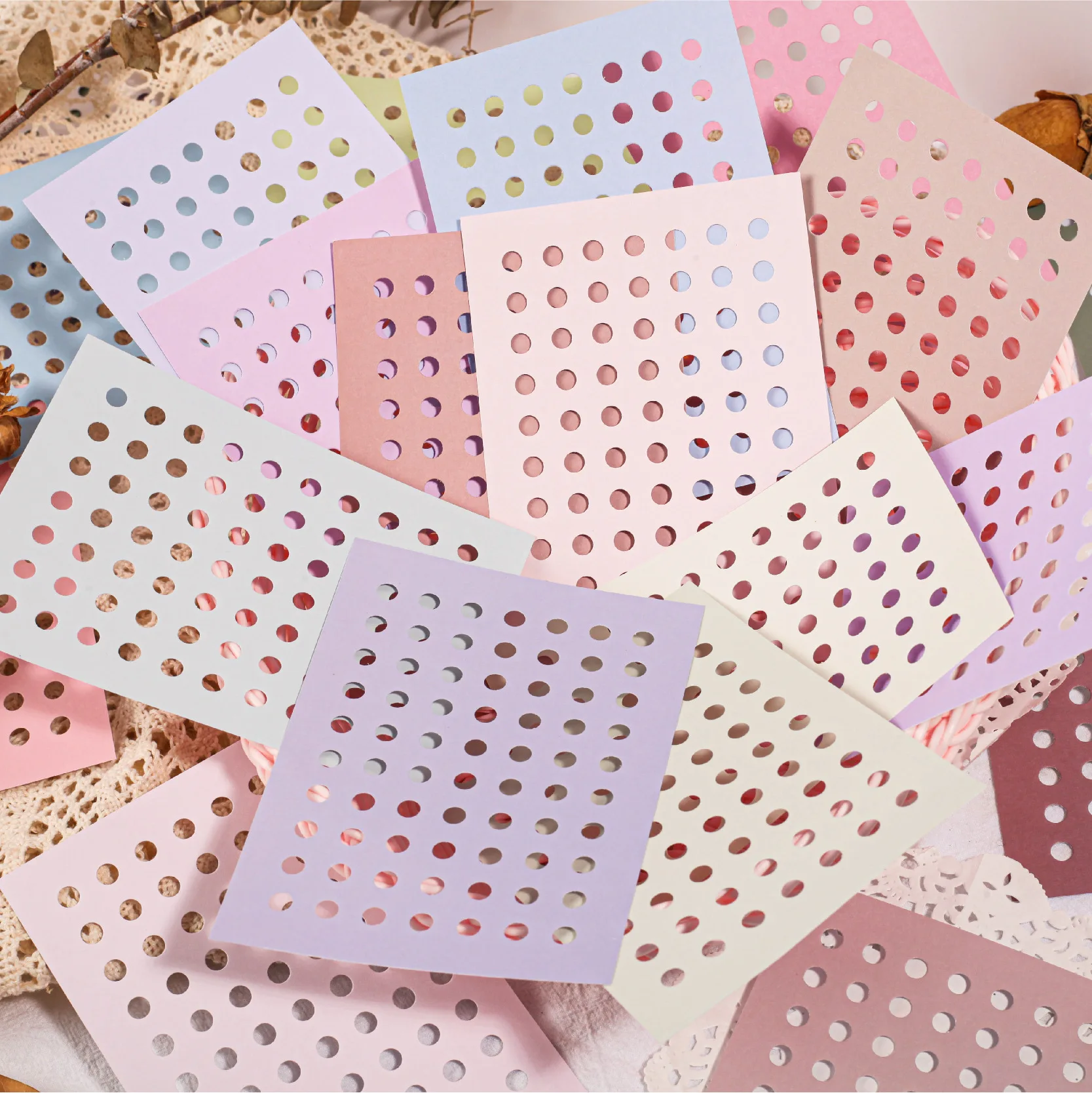 10pcs/lot Memo Pads Material Paper  woven dream Junk Journal Scrapbooking paper Cards Background Decoration Paper stationery