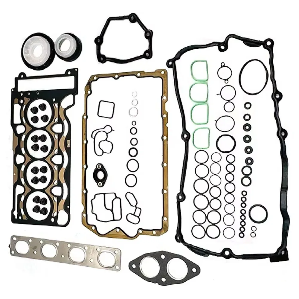 Engine Full Gasket Seal Set Kit 1.8 2.0 L Gas N42 N43 N46 00-20 For BMW E81 E82 E87 E88 E84 E46 E90 E91 E92 E93 E60 E61 N46B20