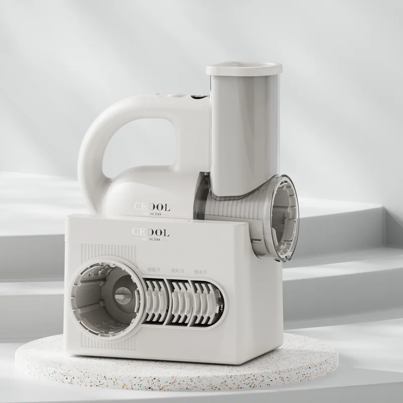 

Home Electric Multi-Function Vegetable Cutter Kitchen Automatic Drum Slicer and Shredder Food Processor Vegetable Chopper