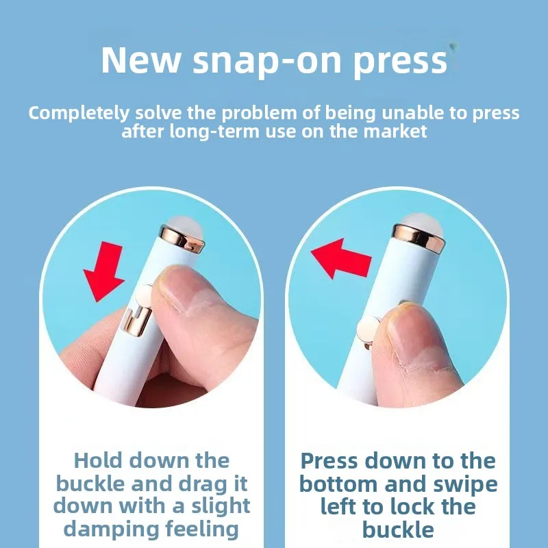 قلم حبر جاف يعمل بالتحميل الجانبي، مكتب الطالب، توقيع الأعمال، استخدام خاص، أداة الكتابة ذات الأطراف الفولاذية #6