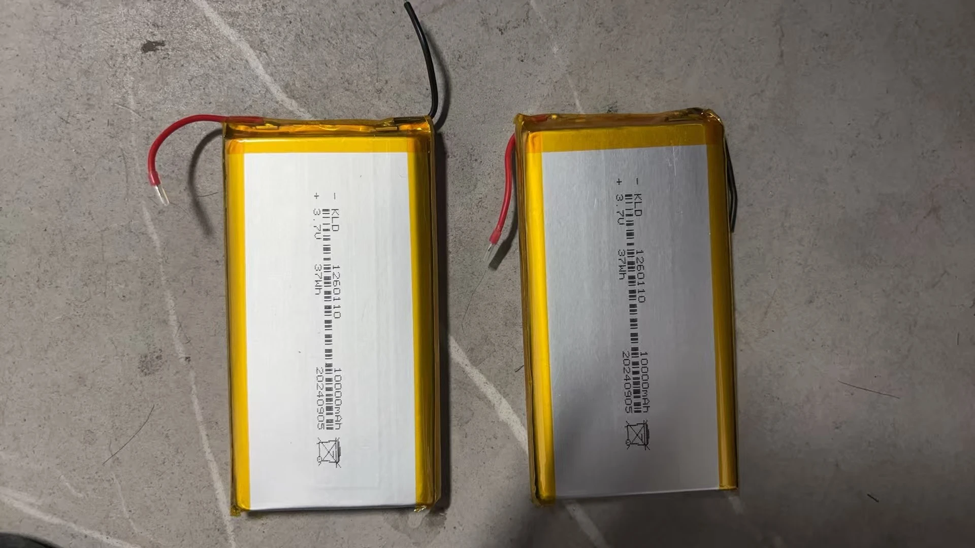 1260110 Battery Cell Polymer Lithium Battery 10000mAh Large Capacity Small Household Appliance Sweeping Machine Core