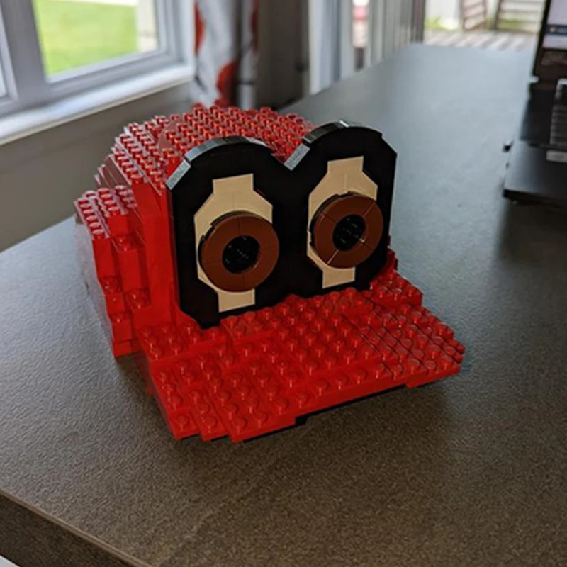 300 Piezas MOC Serie de Juegos Super Mario Odyssey Cappy, Bloques de Construcción Personalizados, Arquitectura, DIY, Montaje, Exhibición, Set de Bloques de Regalo