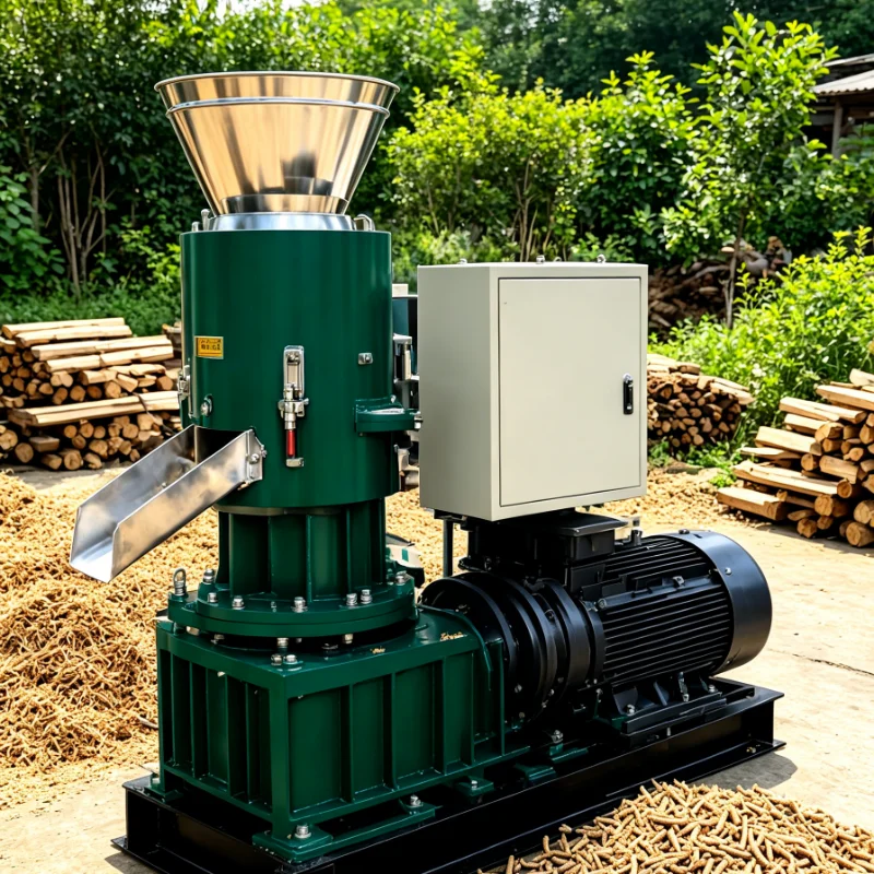 Customized Easy Operation Pellet Mill Wood Pellet Machine for Sawdust Biomass Pellets Making Home Commercial