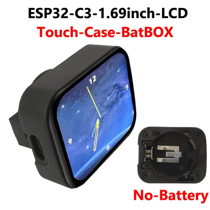 ESP32 C3 MINI TV With Case Batbox LVGL Astronaut Clock Watch Buzzer 1.69Inch LCD Touchscreen Display ST7789 240X280