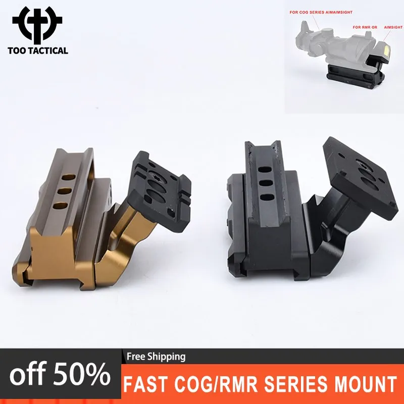 

Tactical Fast COG Series Mount T01-02 RMR Offset Optic Base Adapter Plate Set For Hunting Scope Sight TA31 TA11 ACOG VCOG