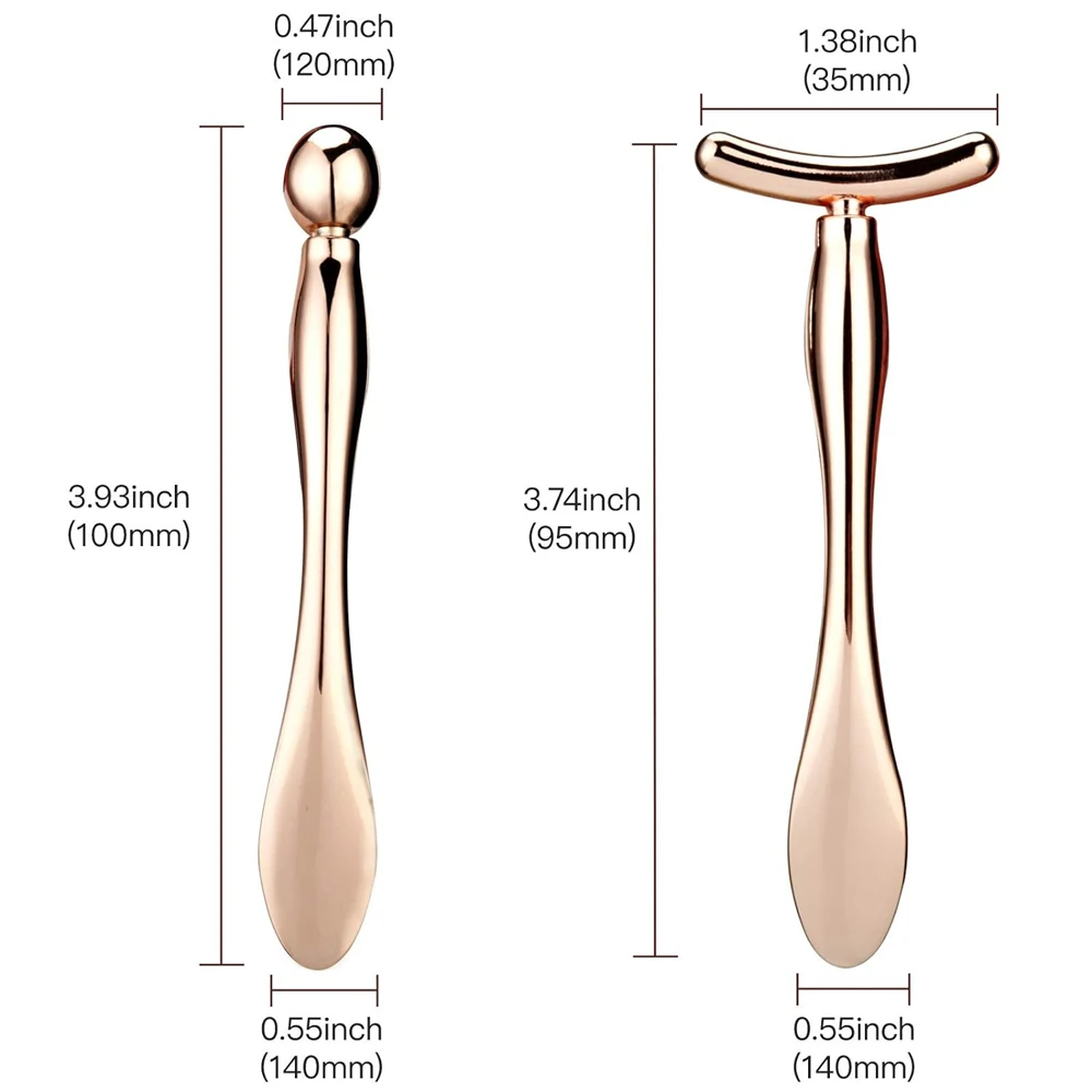 1PCS/2PCS Metal Eye Cream Applicator Wand Stick, Massager Tool for Facial Massage, Reduce Puffiness, Thin Face Magic Stick