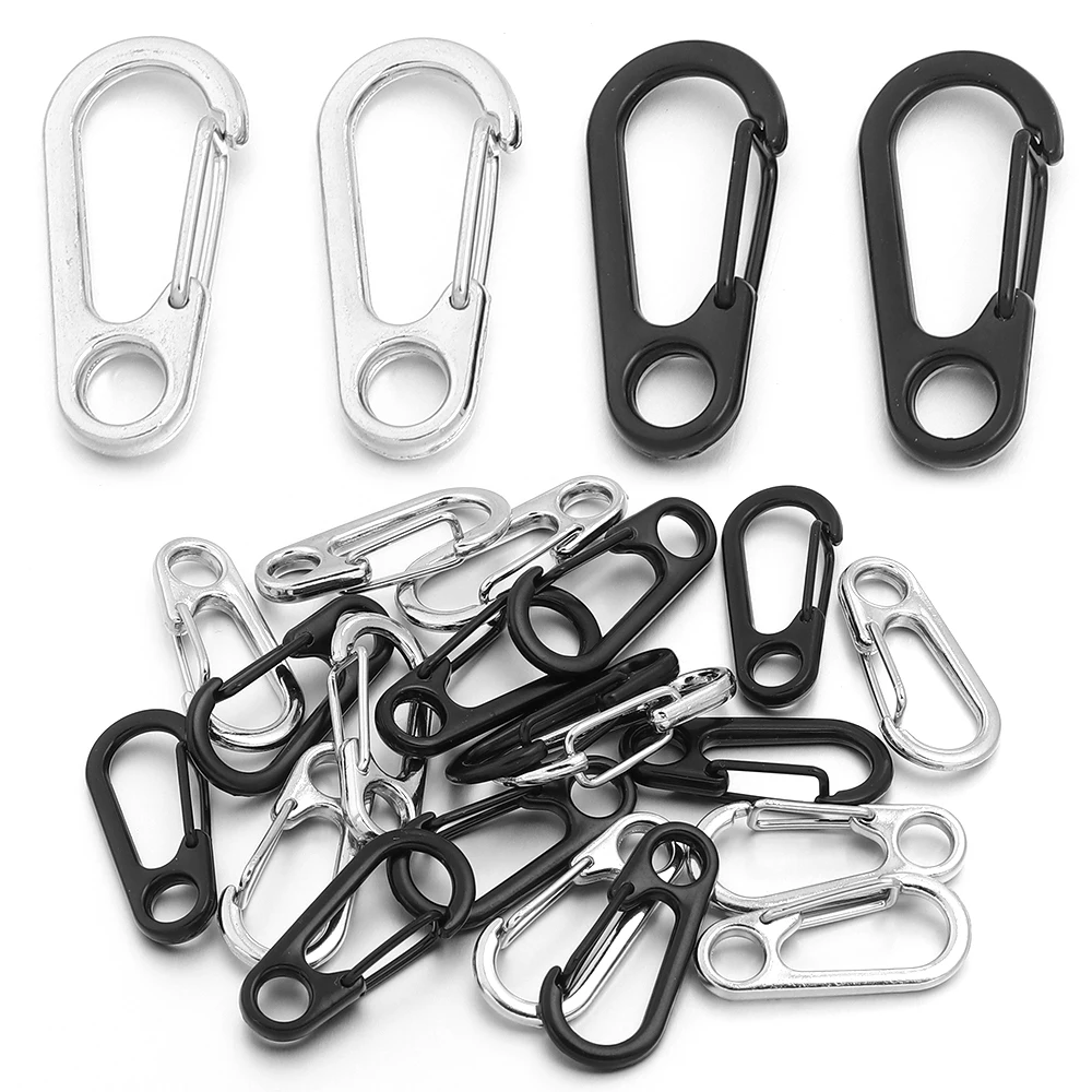 10 Stück Mini-Schnapphaken aus Legierung, Schlüsselanhänger-Clips, Karabinerhaken, Karabinerverschlüsse für die Schmuckherstellung, DIY-Schlüsselring-Zubehör – Detail 4