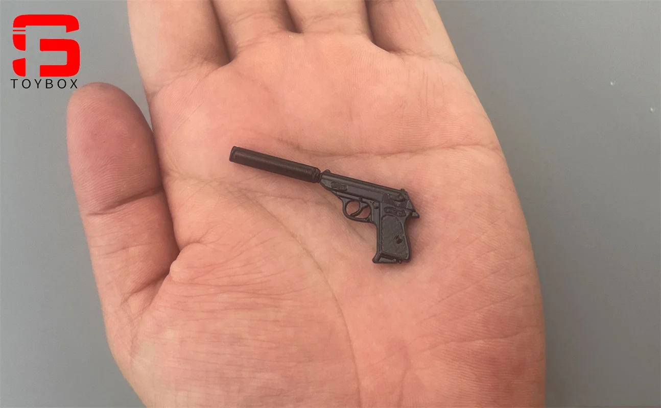 1/12 스케일 군인 미니 권총 모델 장면 소품 6인치 남녀 군인 액션 피규어 바디 인형에 적합