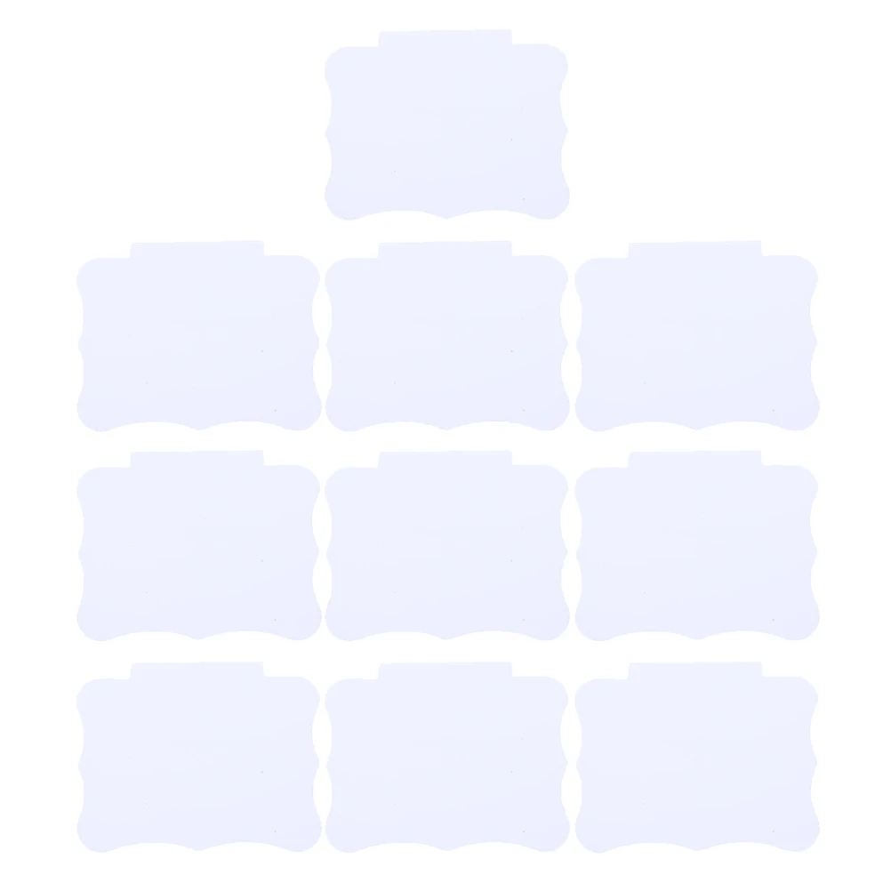 

10PCS Washable Price Tags Erasable Label Plates for Supermarket Retail Display Shelf Holders Basket Clip-ons Plastic Files