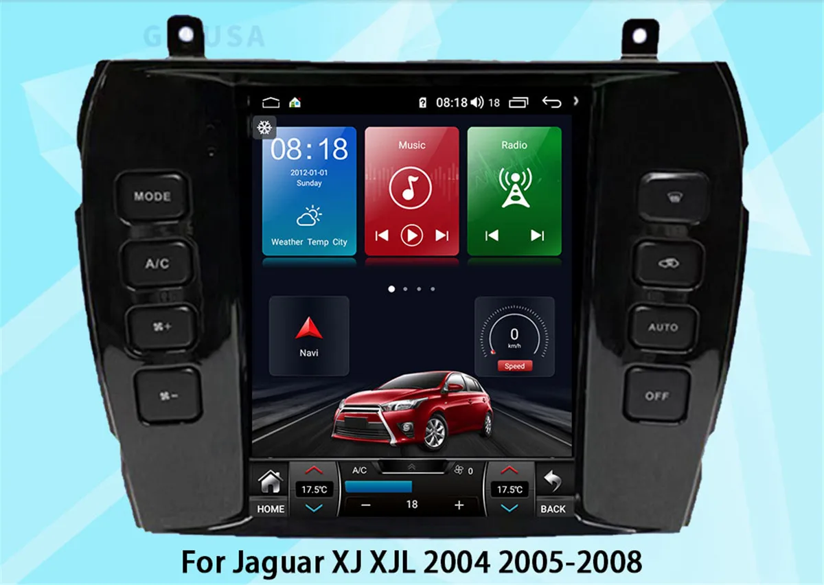 For Jaguar XJ X-TYPE  2004-2008 Android13 Car Radio Auto Multimedia Video Player Navigation GPS Wireless Carplay