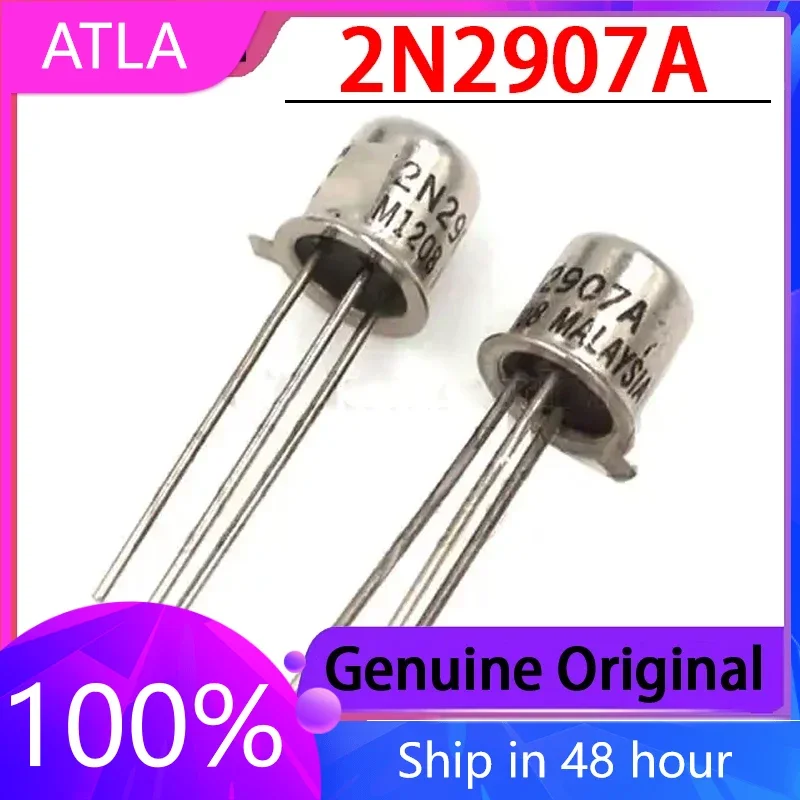 5PCS 2N2907A 2N2907 Gold Seal Small Iron Cap TO-18 Direct Insert Transistor Brand New Original