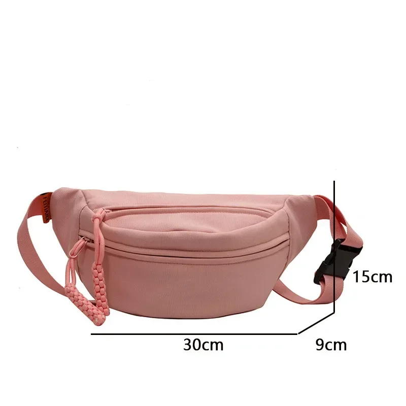 Chest Bags Banana Bag for Women Sling Crossbody Waist Pack Canvas Running Waist Bag Casual Fanny Packs Sport Half Moon Belt Bag